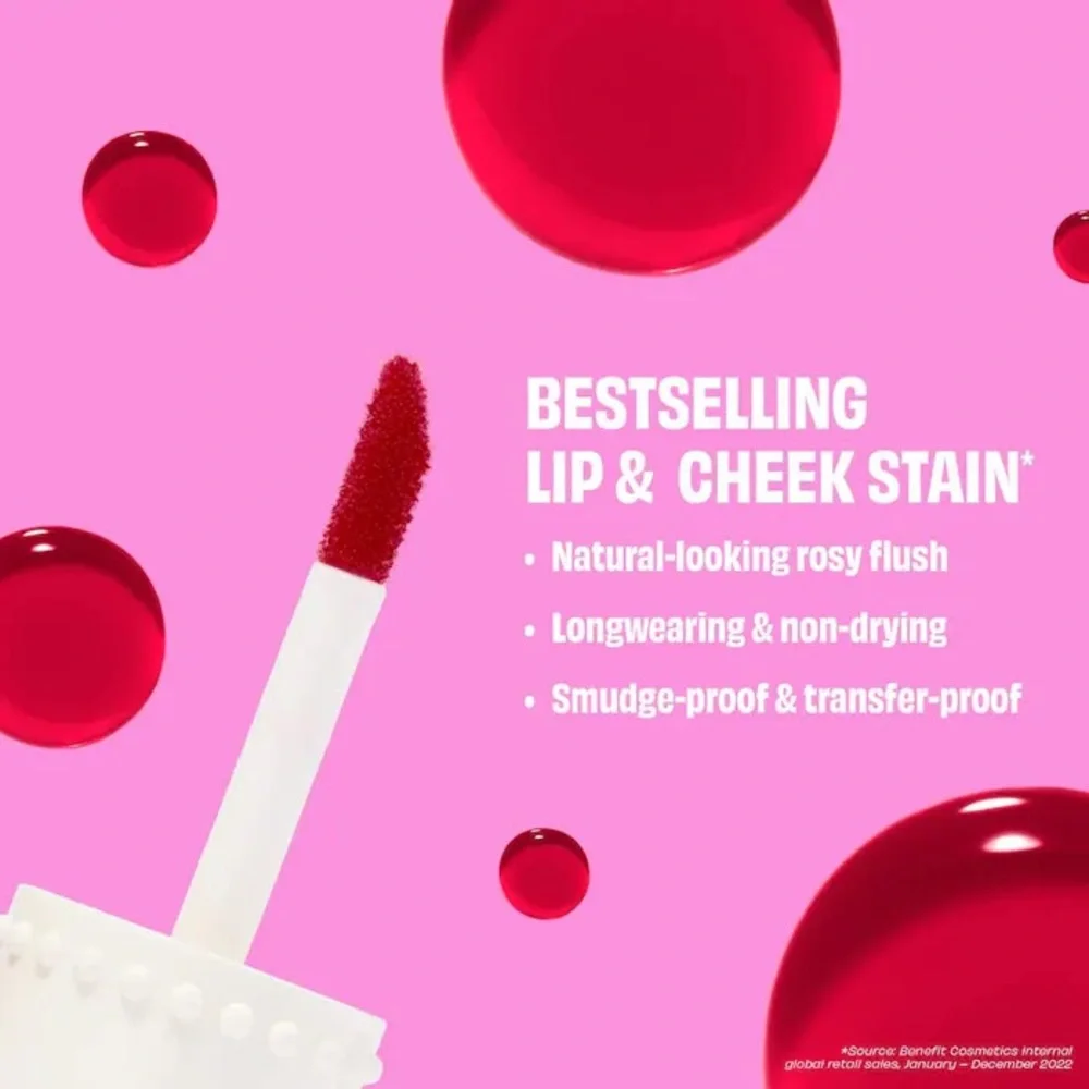 BENEFIT BENETINT BRIGHT ROSE LIP & CHEEK STAIN 0.2 FL (NEW WITH TAGS)